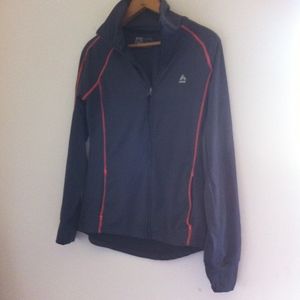 RBX Gray & Orange Yoga Workout Jacket Zip Up